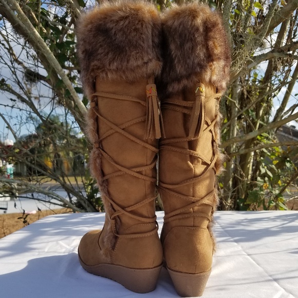 Stevies Shoes Nwt Stevies Hot Cocoa Faux Suede Little Girls Boots